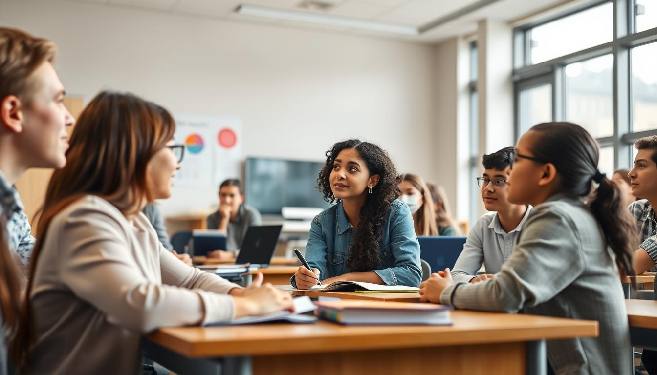 Modern university campus for students